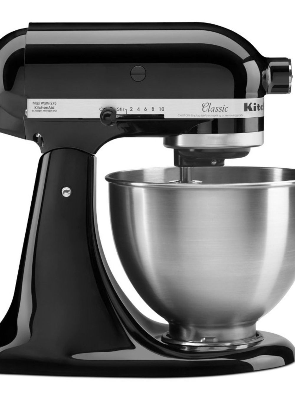 KitchenAid Classic Series Stand Mixer - Black with Stainless Bowl